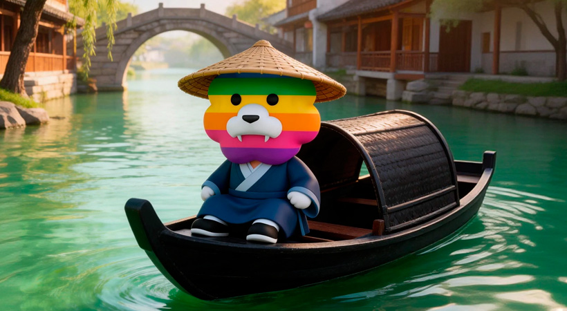 睡前故事：隨波搖歲月，垂柳撥清漣，「彩虹獅花灣」毛絨玩具