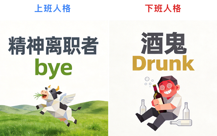 一個(gè)周末，我們手搓了NMTI-上下班雙重人格測(cè)試