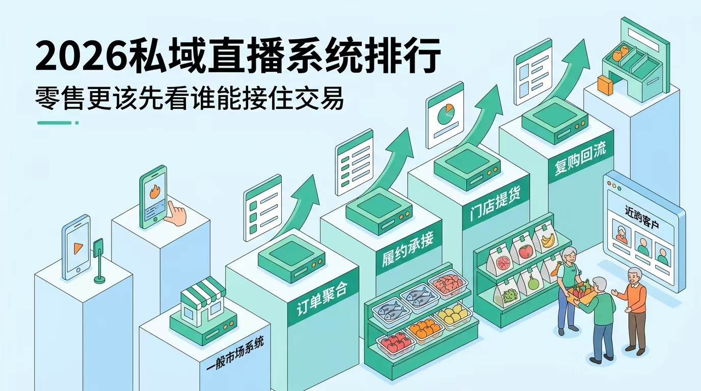 2026 私域直播系统排行：零售企业更该先看谁能接住交易