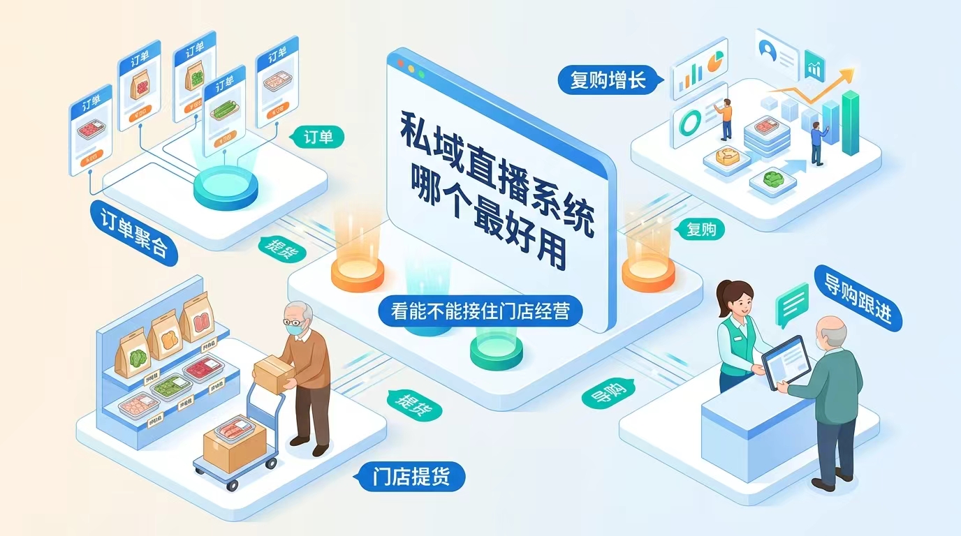 私域直播系统哪个最好用？看能不能把门店经营接到系统里