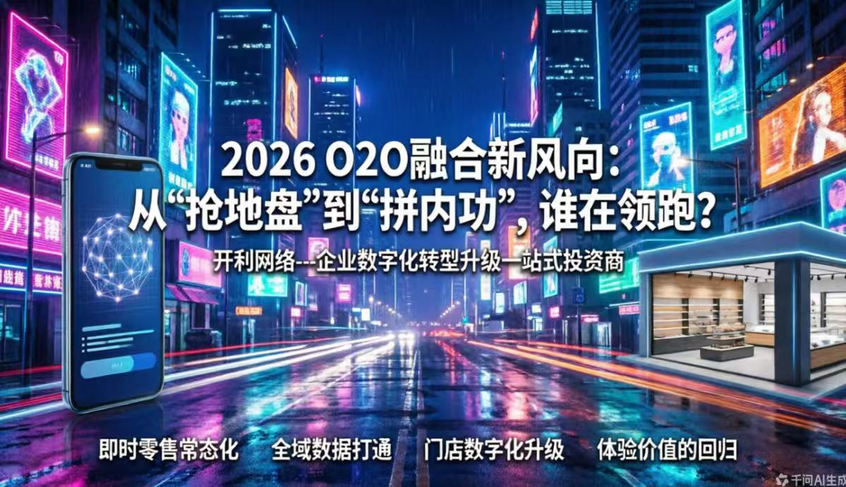 2026 O2O融合新风向：从“抢地盘”到“拼内功”，谁在领跑？ 