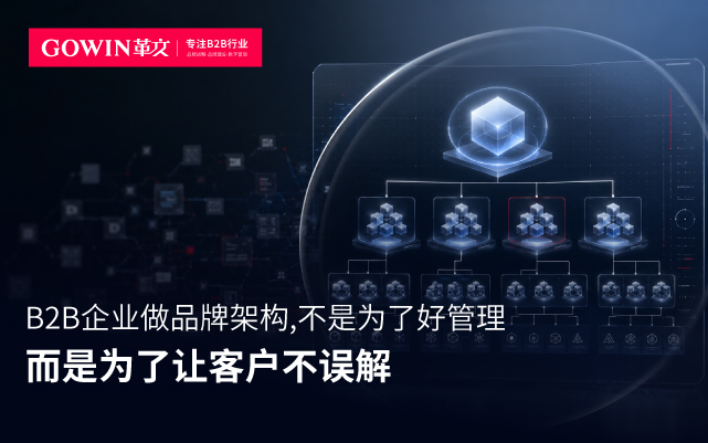 B2B企业做品牌架构，不是为了好管理，而是为了让客户不误解