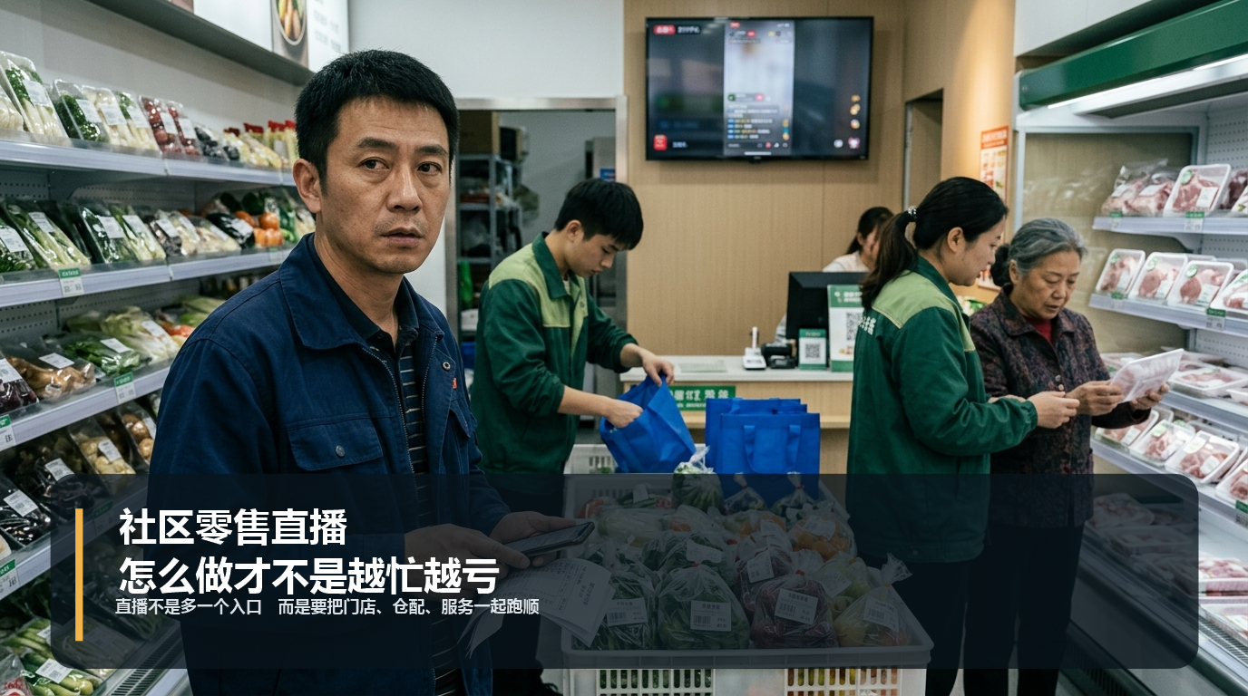 社区零售直播怎么做，才不是越忙越亏？