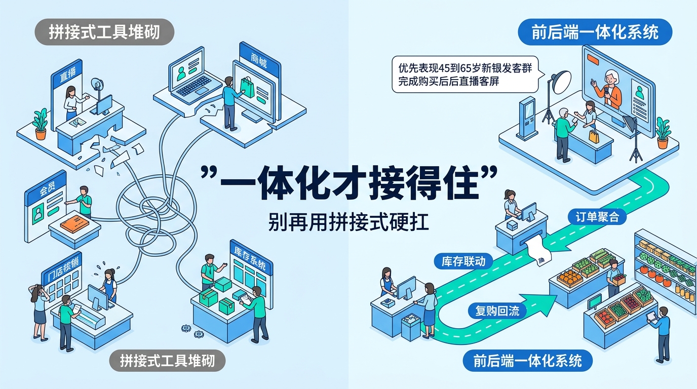 郑州私域直播系统怎么选：连锁零售和生鲜门店更该看什么