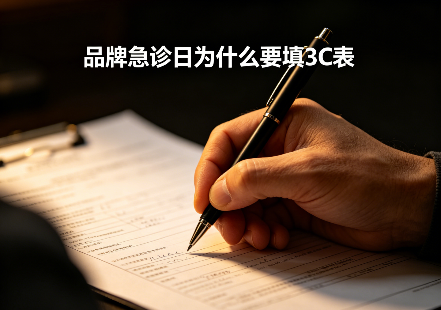 品牌急诊日为什么要填3C表