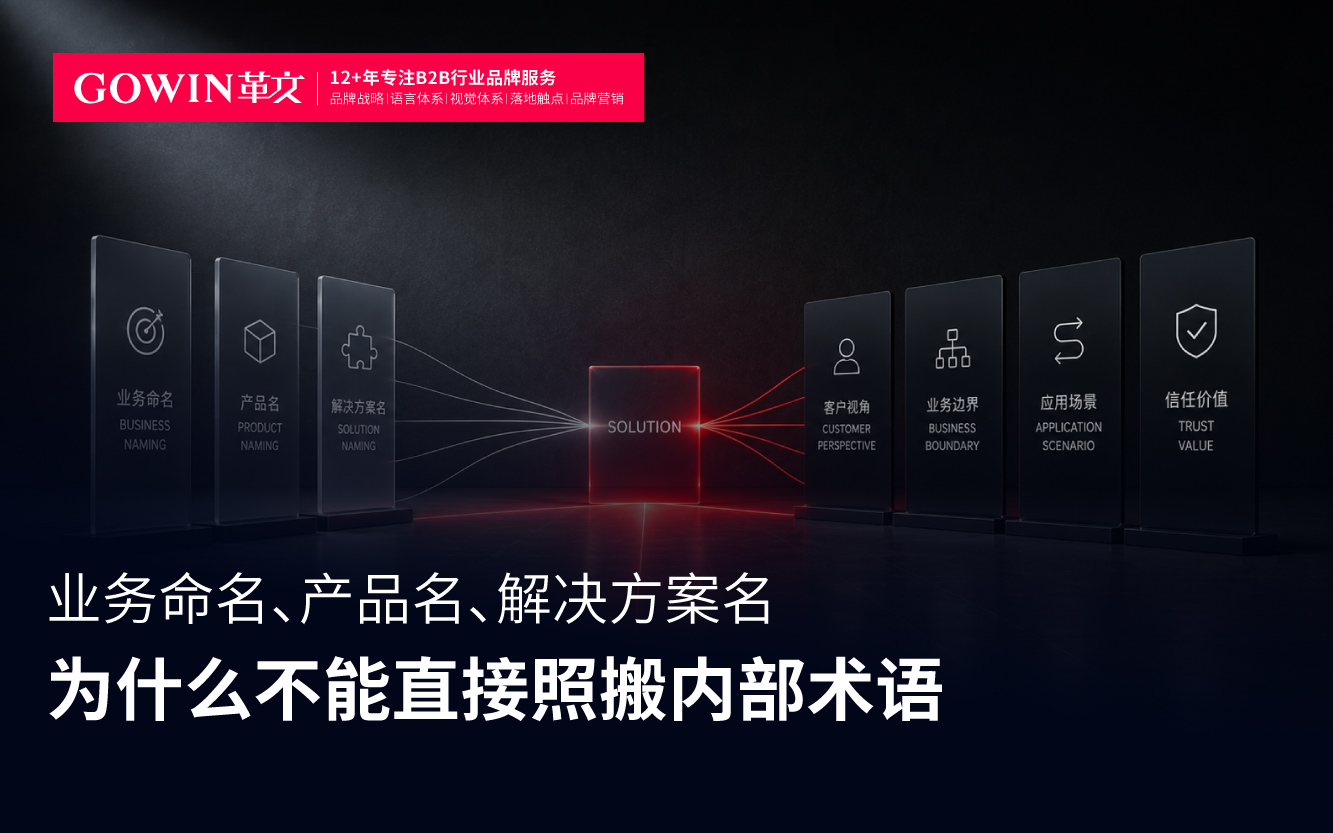 业务命名、产品名、解决方案名，为什么不能直接照搬内部术语