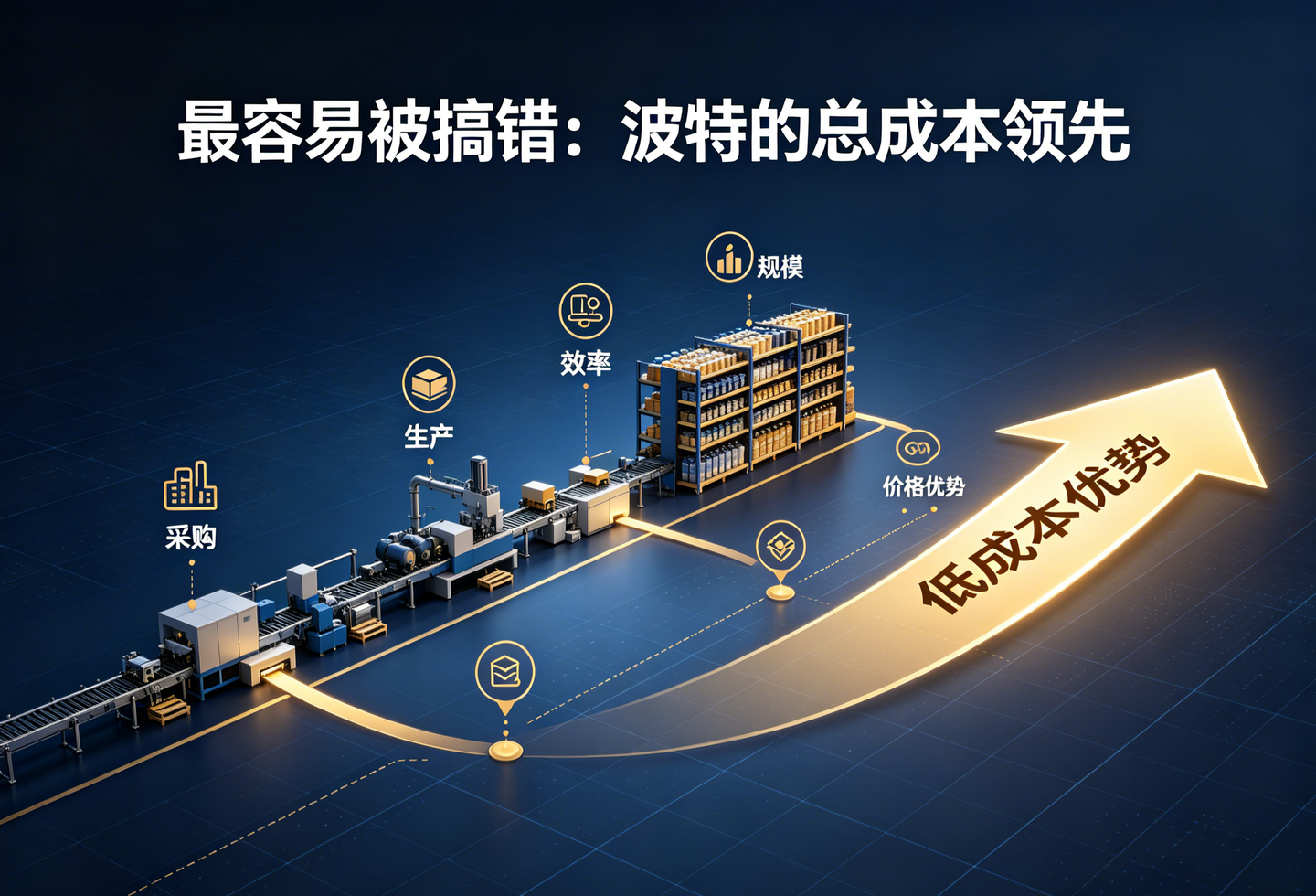 最容易被搞错：波特的总成本领先