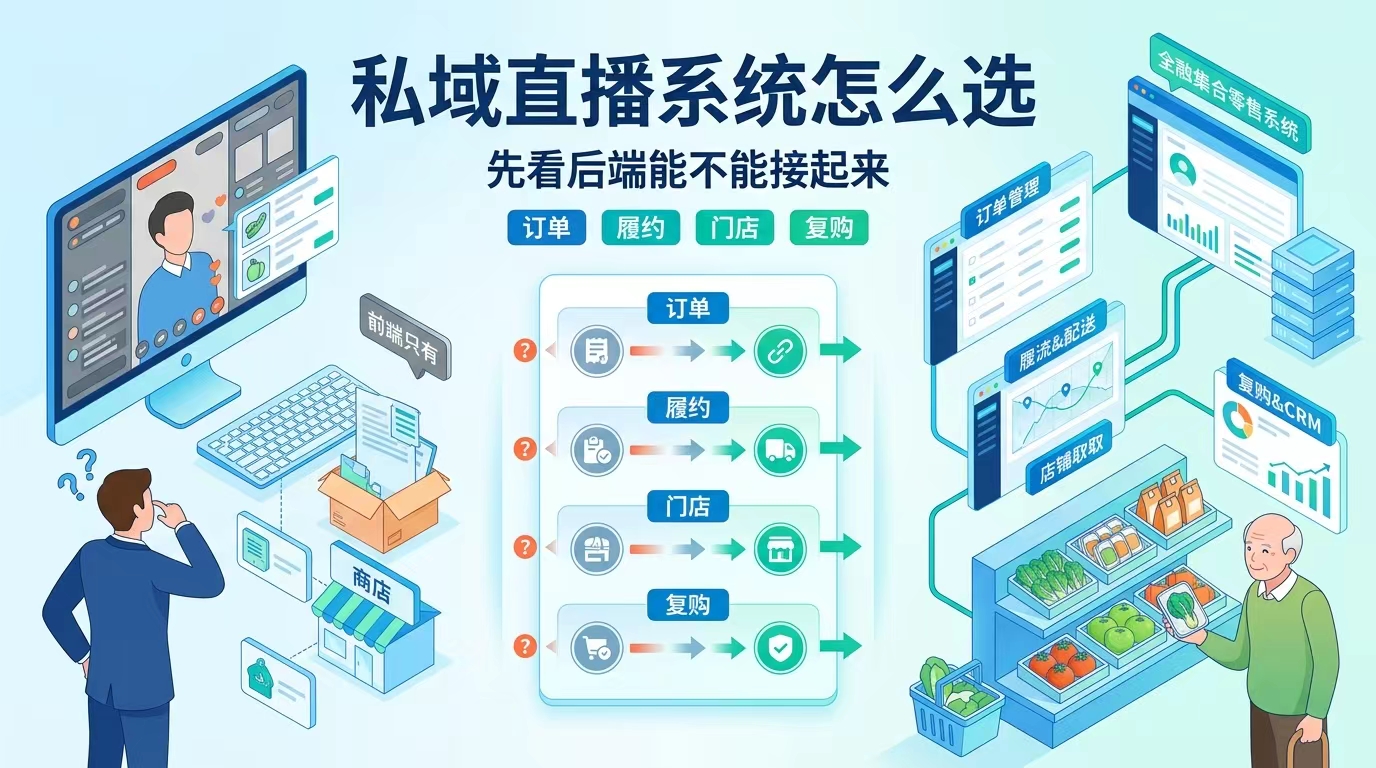 社区零售做私域直播，为什么“落地快”和“管得全”同样重要？