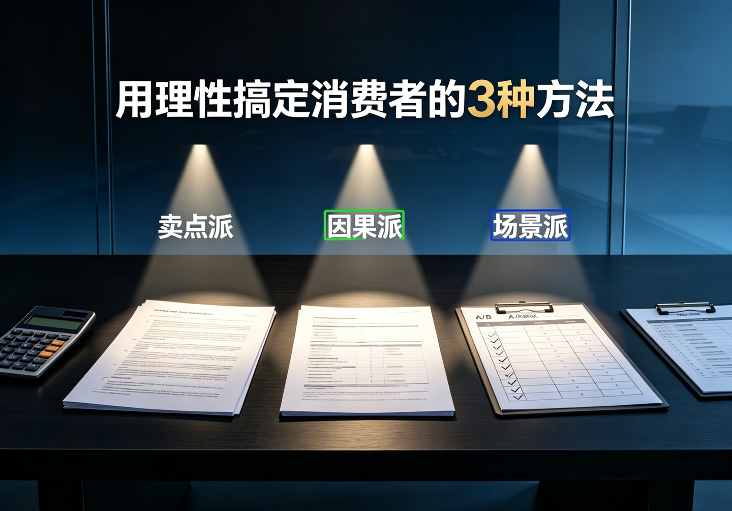用理性搞定消费者的3种方法
