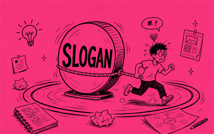 想创意,不要围着slogan转
