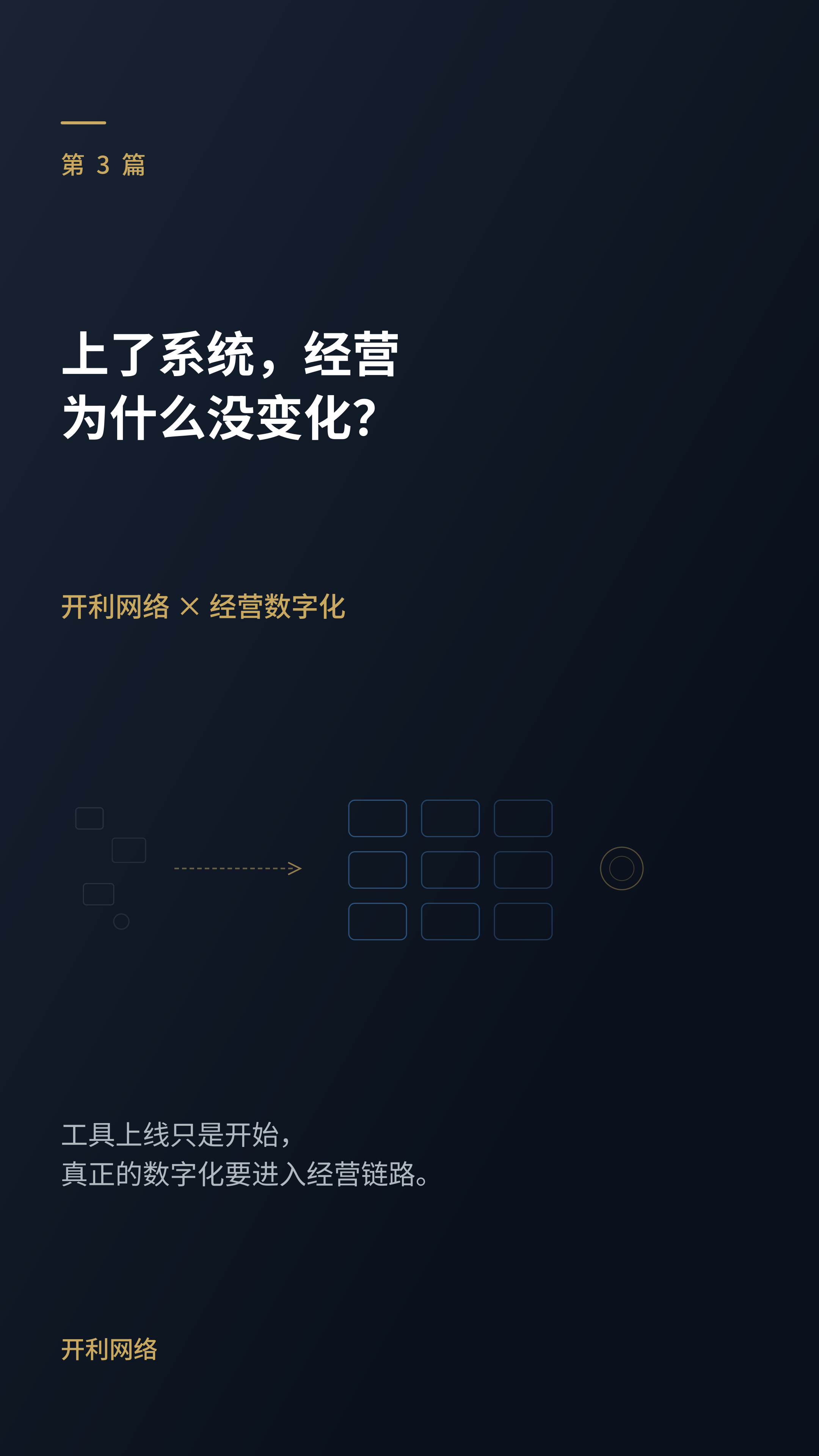 为什么很多企业上了系统，经营却没有明显变化？