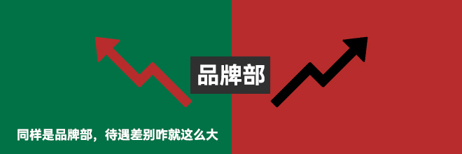 同样是品牌部,待遇差别咋就这么大 同样是品牌部,待遇差别咋就这么大