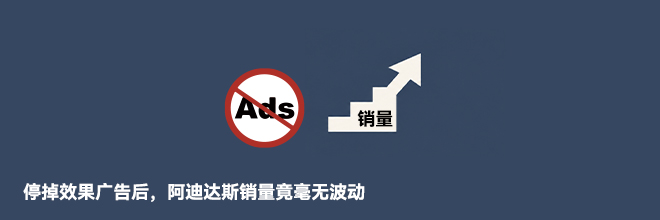 停掉效果广告后，阿迪达斯销量竟毫无波动
