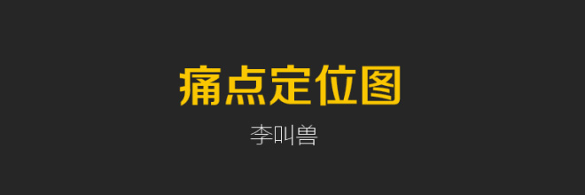 李叫兽方法一张图教你发现用户的痛点