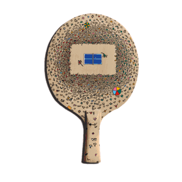 这些乒乓球拍打破了万年不变的橡胶色,好有创意好有趣!