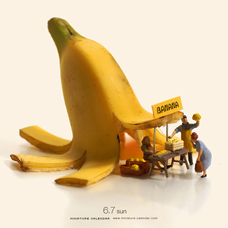 微缩摄影师tanaka tatsuya镜头下的"小人"世界,持续5年每天拍摄