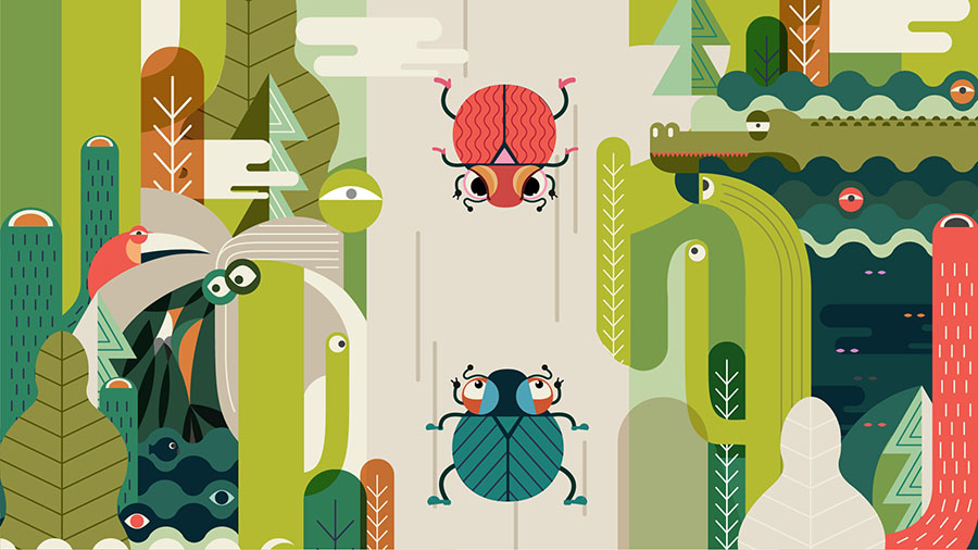 大众甲壳虫的爱情观动画视频宣传片