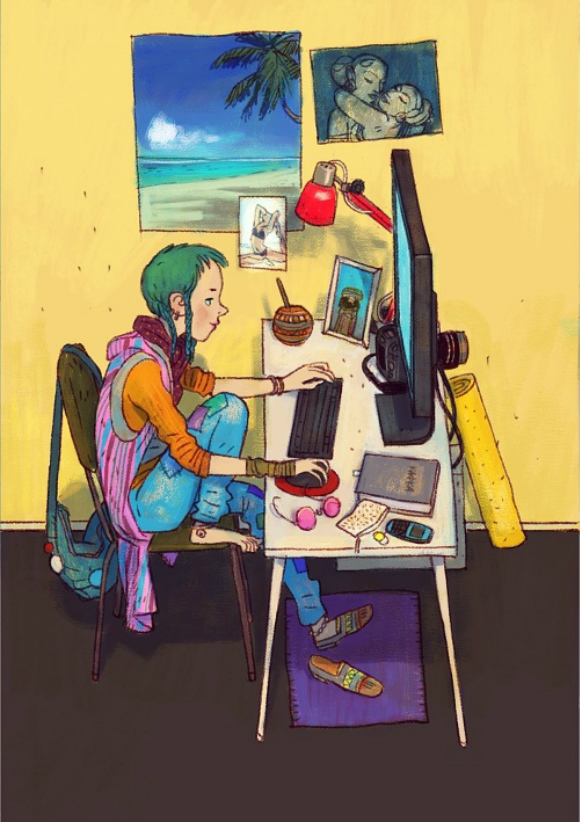 我敢保证,这个俄罗斯小伙的漫画里一定有你某个同事的影子