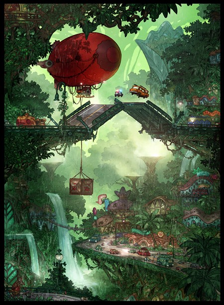 《疯狂动物城》150余张场景设计原画手稿曝光,张张惊艳!