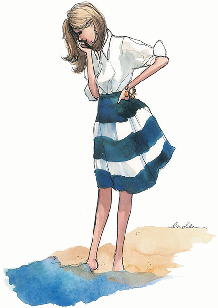 这些气场强大的时尚插画,你看到的是对生活的自信和傲娇