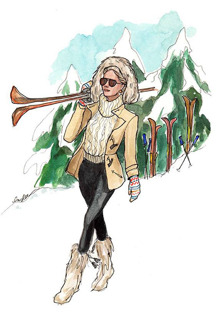 这些气场强大的时尚插画,你看到的是对生活的自信和傲娇