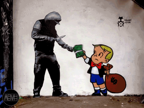 gif 动图 | 当这些魔性的街头涂鸦动起来时,简直酷炫到炸裂!