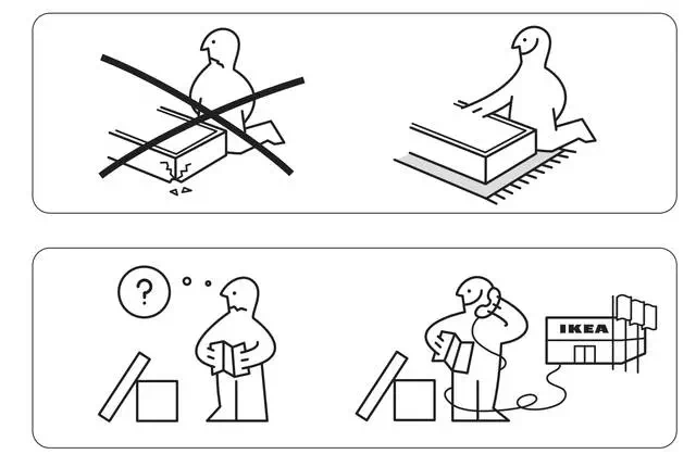 宜家逆天的产品使用说明书,除了gif漫画还有制作贞子组装图?