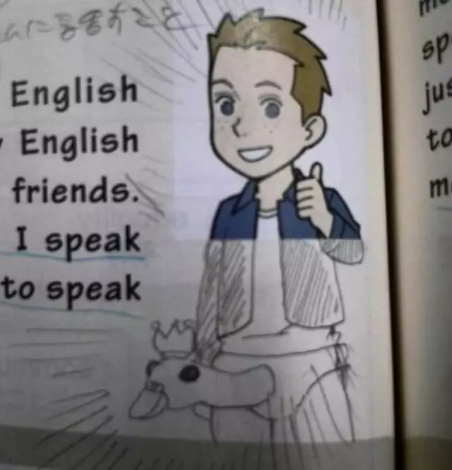 日本学生课本上涂鸦没法直视