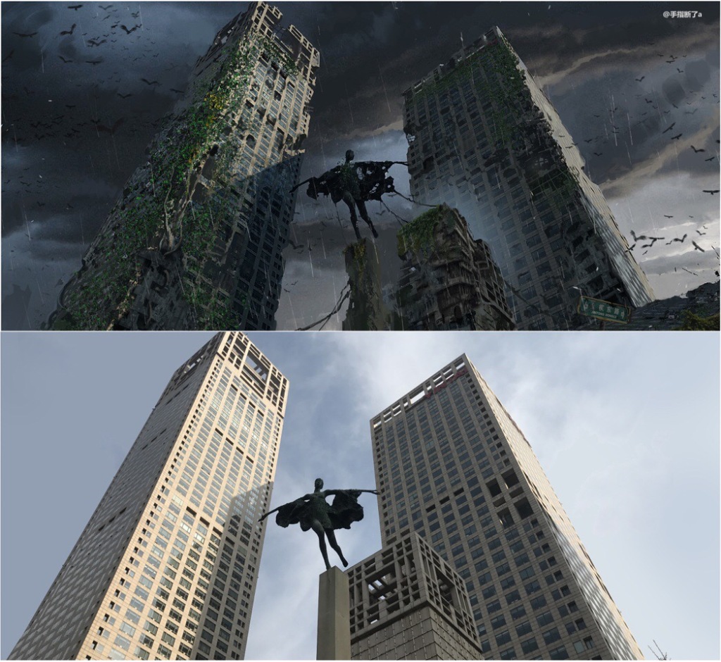 用科幻末日景象描绘北京,重庆,青岛,画风简直炸裂!