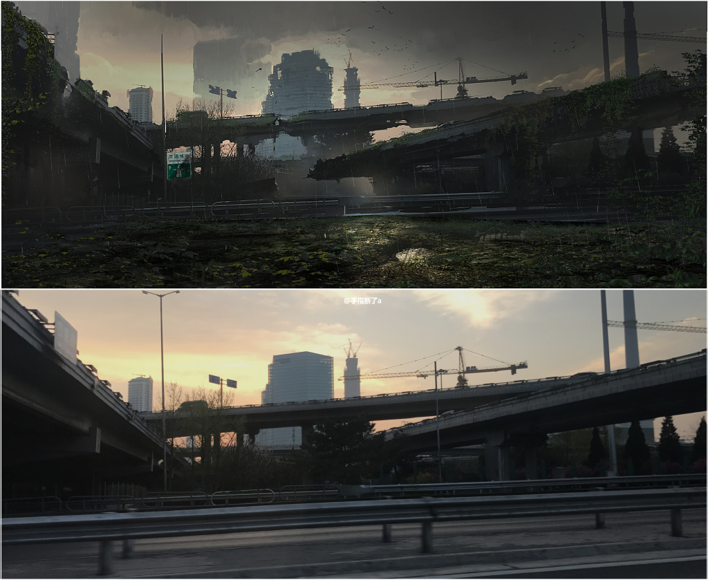 用科幻末日景象描绘北京,重庆,青岛,画风简直炸裂!