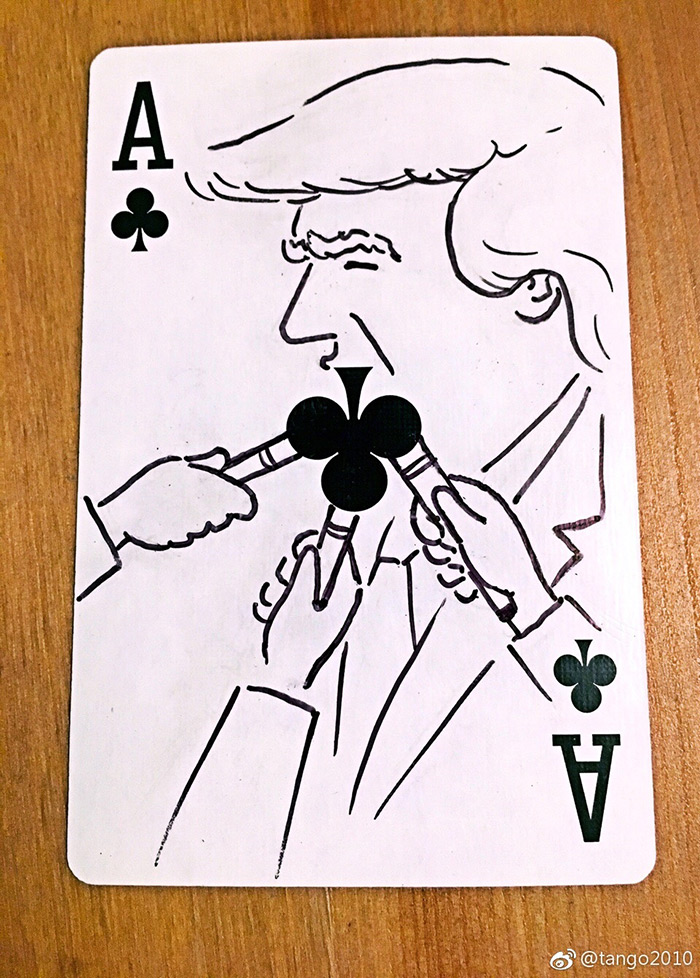 tango 扑克牌系列脑洞插画,这样的扑克请给我来一打!