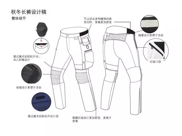 顺丰秋冬下装设计