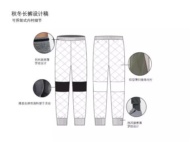 秋冬长裤设计稿