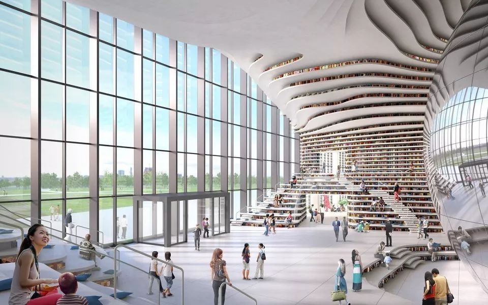 天津滨海图书馆的设计，火了！
