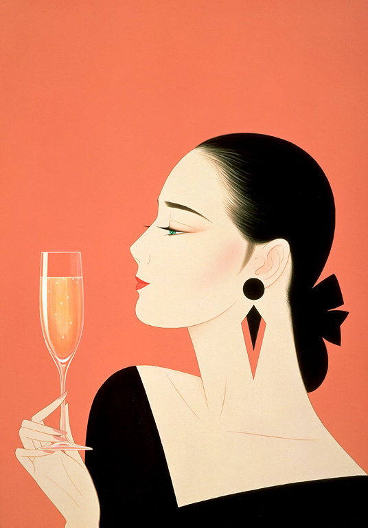 鹤田一郎笔下的东方美人高贵的气质美到窒息