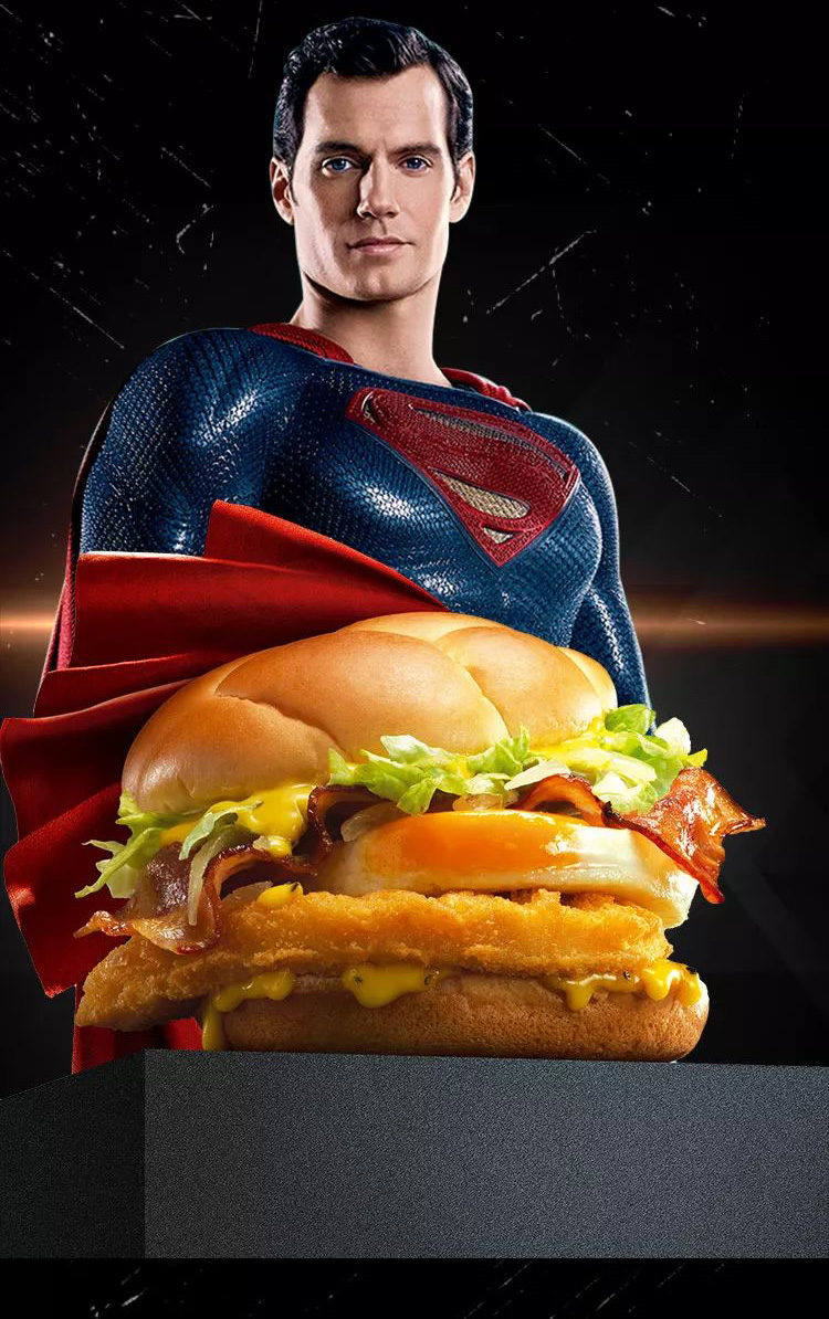 麦当劳：美味即正义！超人堡，蝙蝠侠堡燃爆登场