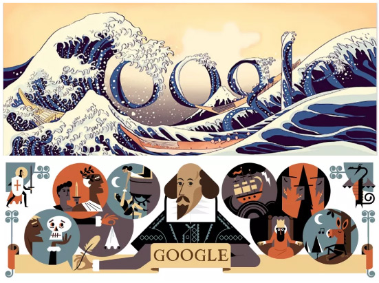 冬奥期间，Google用动物涂鸦在主页开了一场超萌运动会
