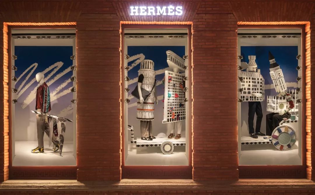 新春换新装看爱马仕都市嘉年华主题橱窗