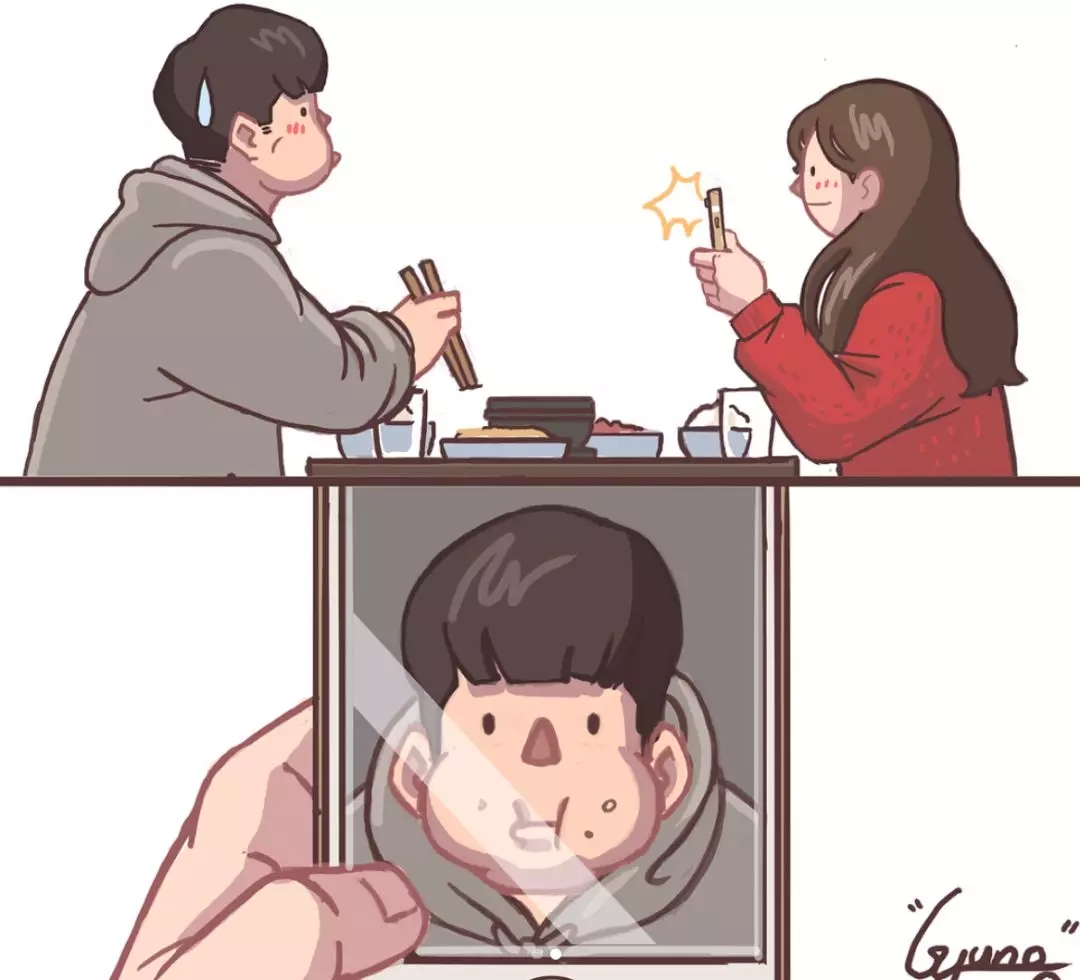 韩国插画师与女友的甜蜜漫画日常,甜得发齁!