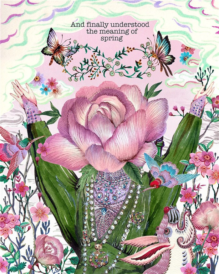 gucci请来15位插画家为香水作画,描绘了女性间的真实秘密