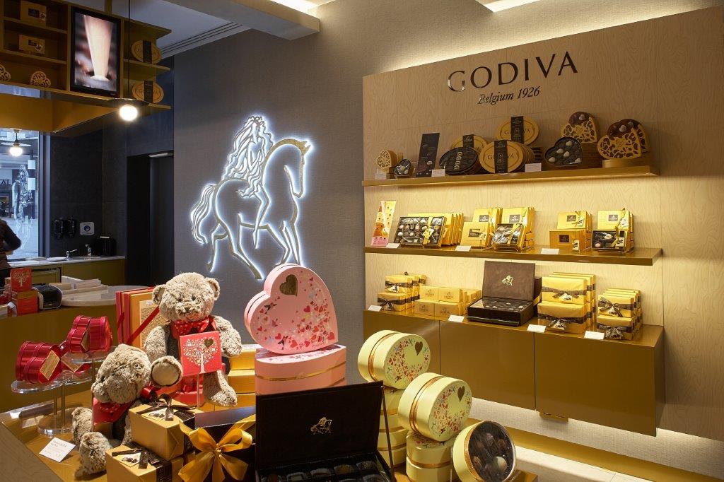 位于比利时布鲁塞尔的godiva 歌帝梵巧克力咖啡店