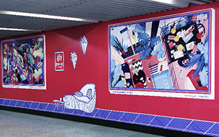 京东邀请12位艺术师，把脑海中“家”的样子搬进了地铁站