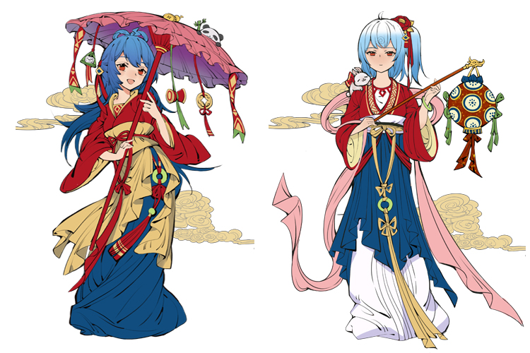 而这样的古风形象,同样贯穿在整场b站的活动中;包括后续的h5,2233娘带