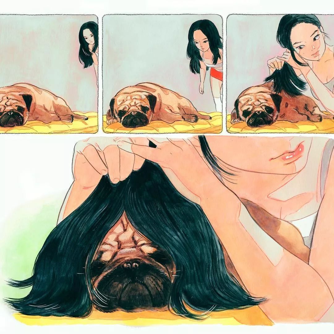 许多品牌找她作画，这个天才美女画家，非常酷！