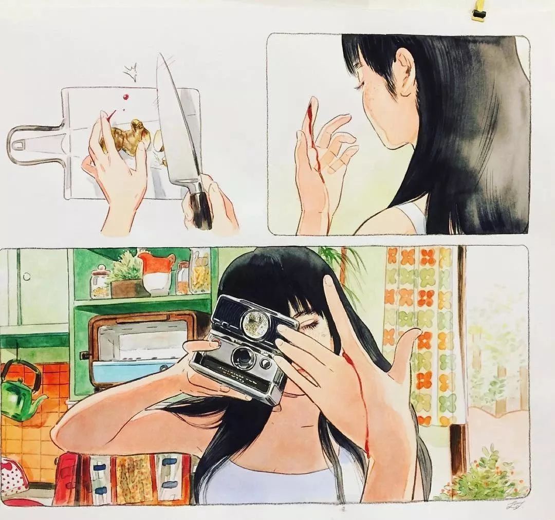 许多品牌找她作画，这个天才美女画家，非常酷！