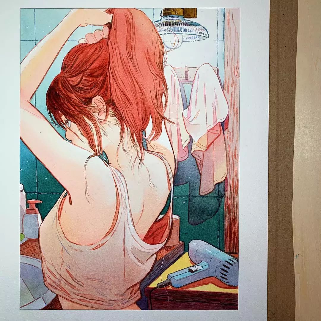 许多品牌找她作画，这个天才美女画家，非常酷！