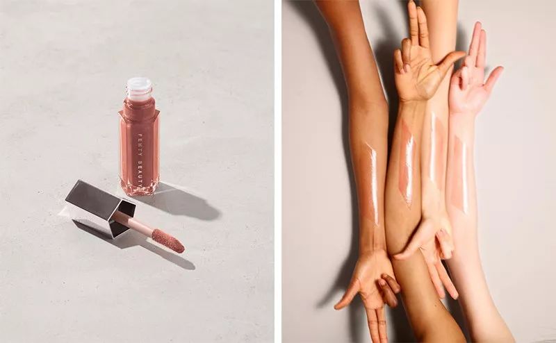 蕾哈娜美妆品牌fentybeauty广告赏女人几何极致的性感