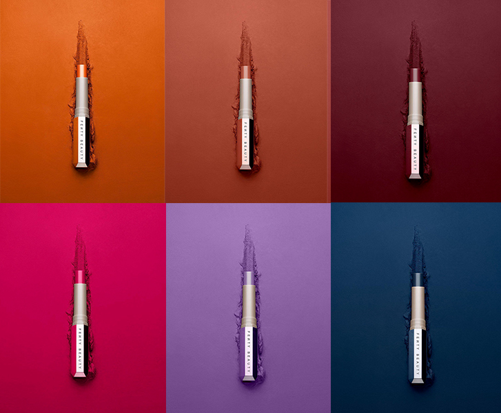 蕾哈娜美妆品牌fentybeauty广告赏女人几何极致的性感