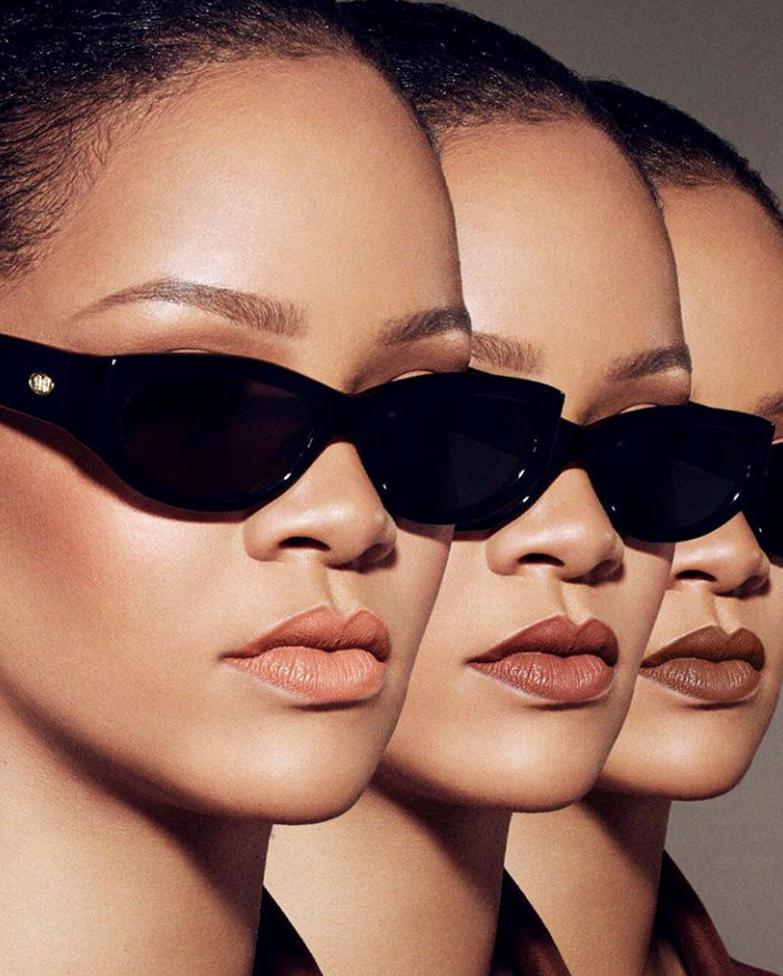 蕾哈娜美妆品牌fentybeauty广告赏女人几何极致的性感