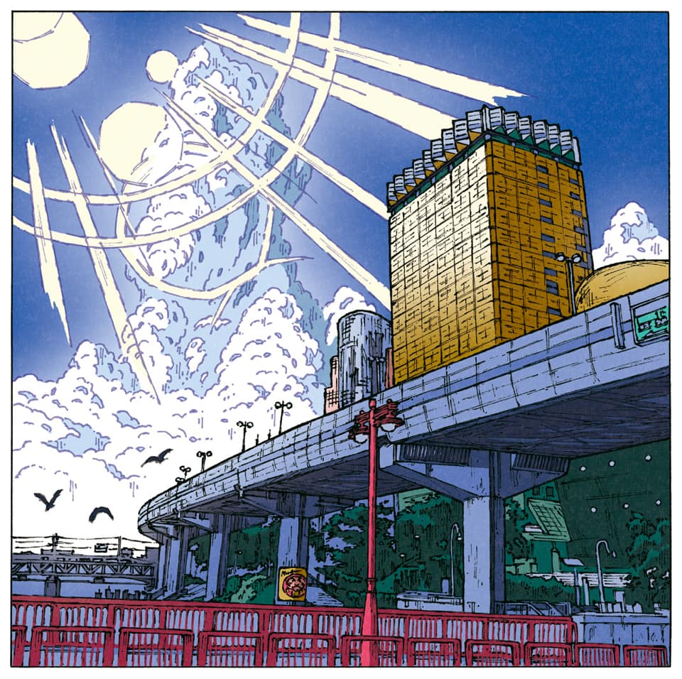 日本小哥3年为东京手绘100张插画看完想把年假用光